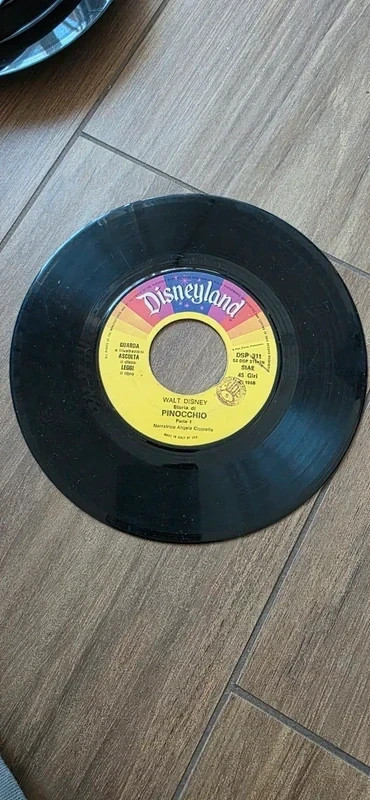 Vinile 45 Giri Disney - Storia Completa