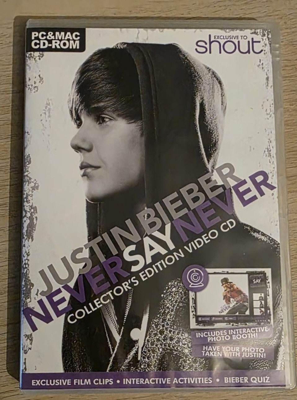 Justin Bieber Never Say Never Collector's Edition PROMO Video PC & MAC CD ROM