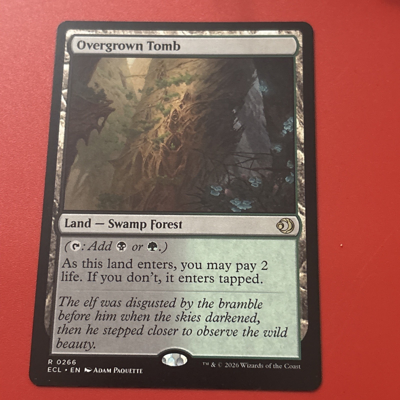 Overgrown Tomb Lorwyn Eclissed Regular Near Mint Condition Magic MTG Card