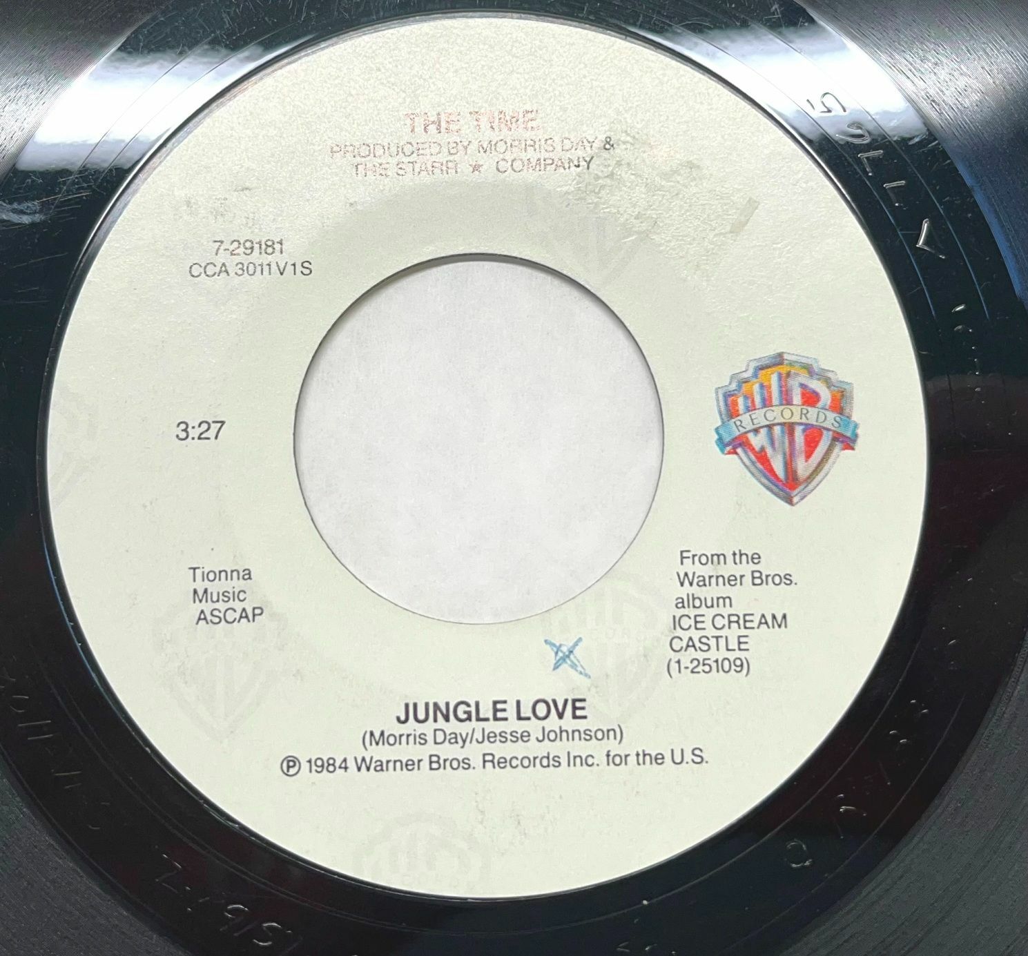 The Time Jungle Love / Oh Baby 45 Soul Funk Record VG/VG+ WB 1981