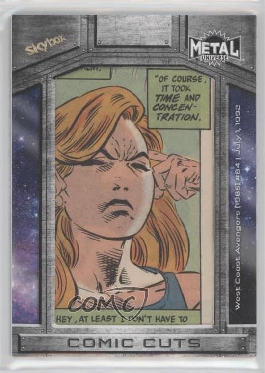 2024 Skybox Marvel Metal Universe Avengers tagli a fumetti 16/65 West Coast #84 02ro