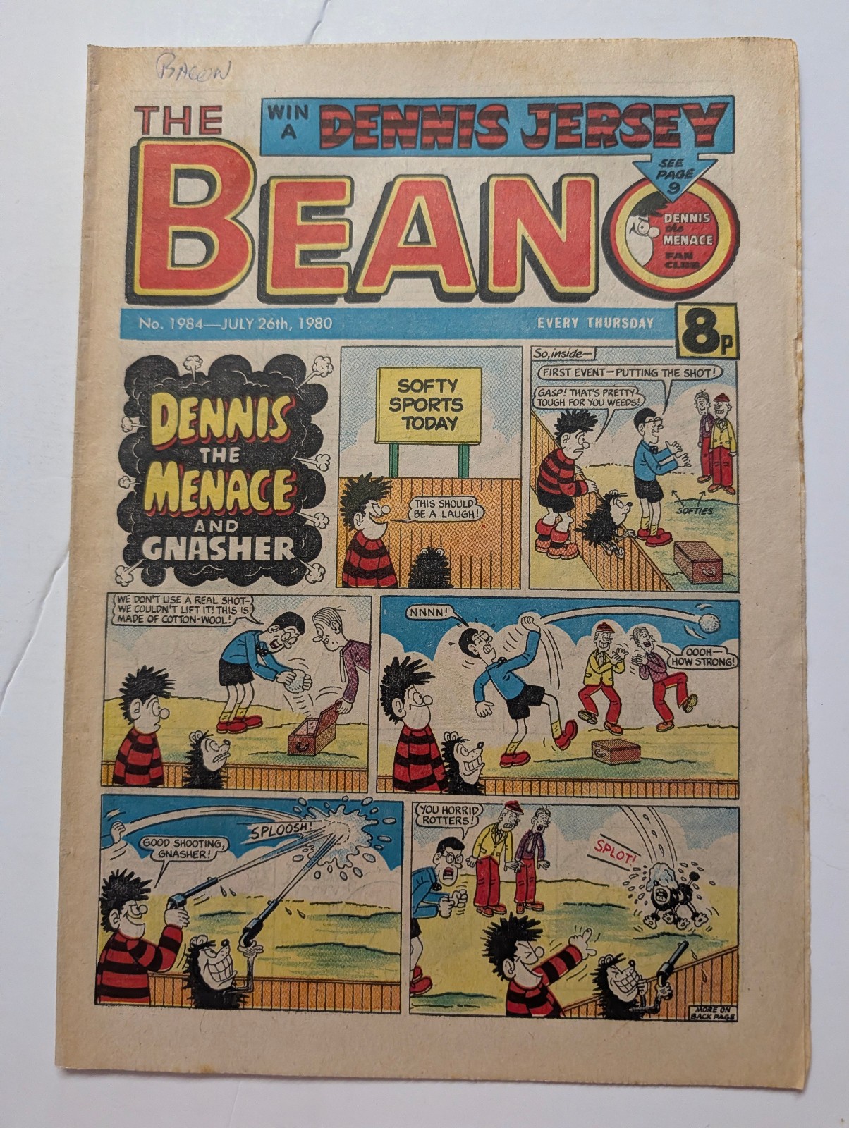 Beano Comic No 1984, July 26th 1980.