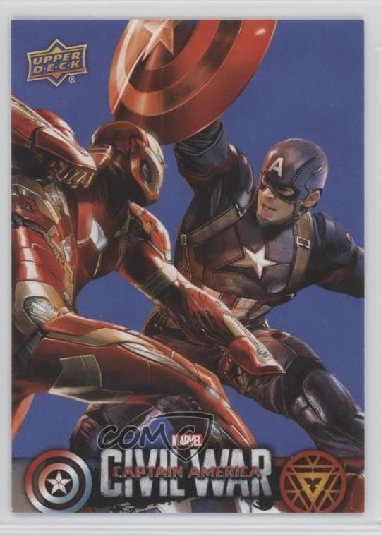 2016 Marvel Captain America: Civil War vendita al dettaglio blu Iron Man America #CW35 e6j