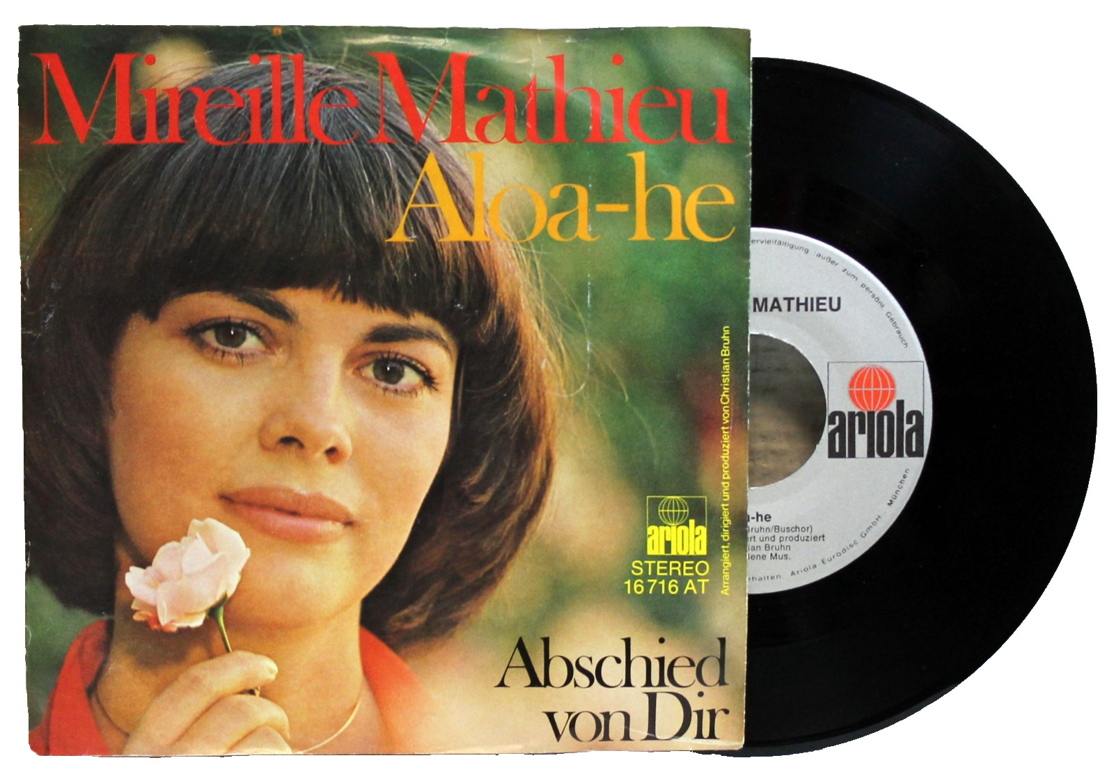 7" Vinyl - MIREILLE MATHIEU - Aloa-he / Abschied von Dir