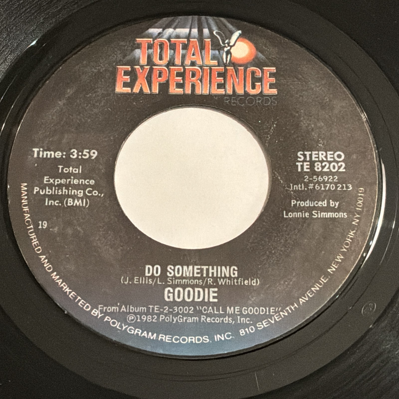 Goodie: Do Something / Come Into My Life 45 - Total Experience - Soul Funk