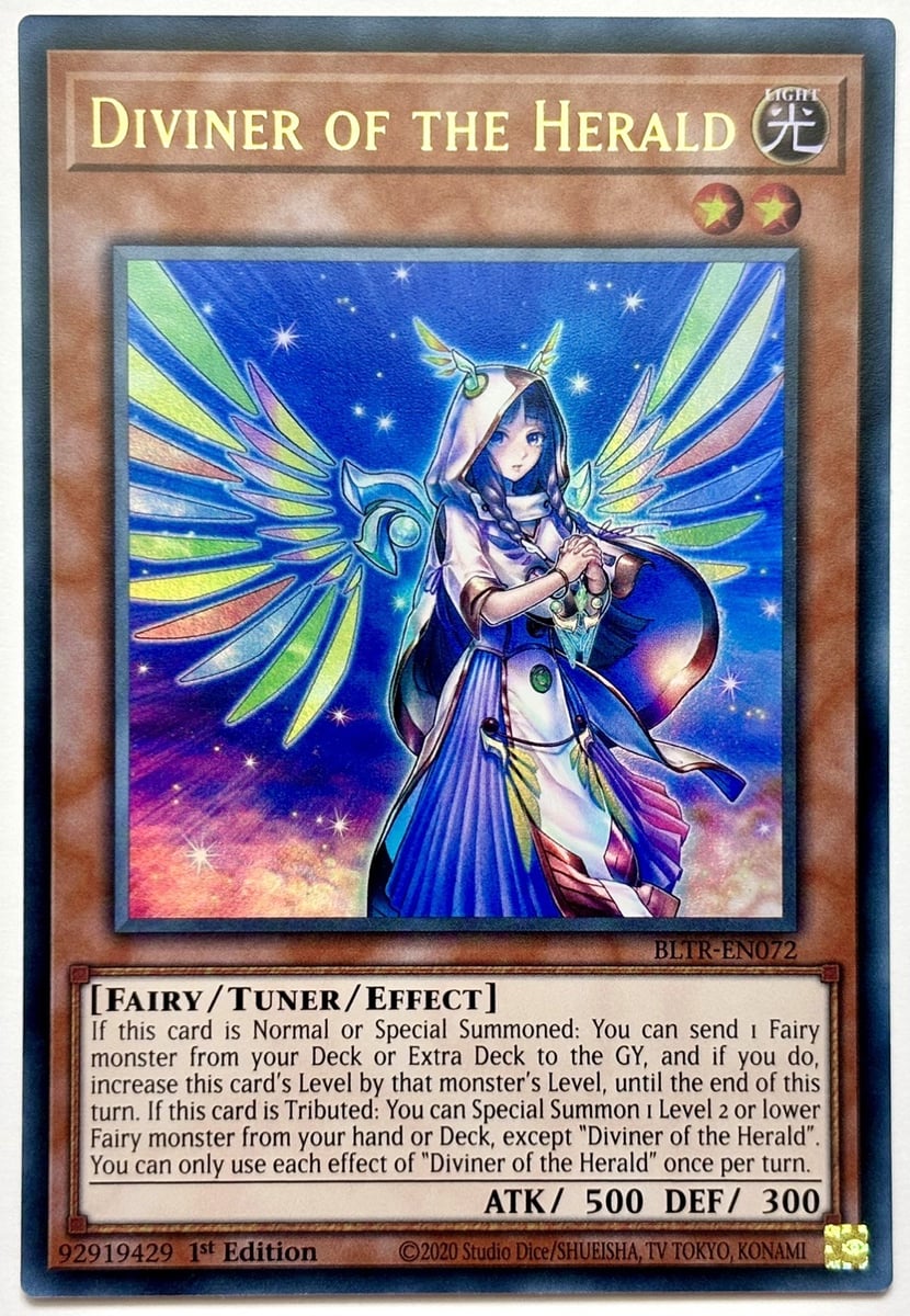 BLTR-EN072 Diviner of the Herald - Ultra Rare 1st Edition Near Mint YuGiOh Card