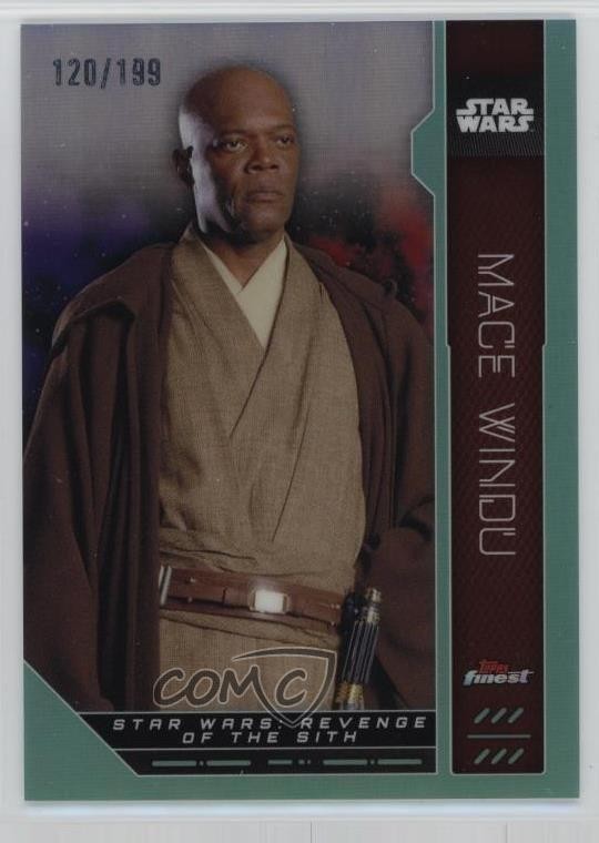 2023 Topps Finest Star Wars rifrattore acquatico / 199 Mace Windu #FN-60 0c6