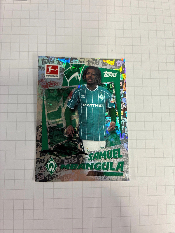 Samuel Mbangula Werder Bremen topps Bundesliga 25 / 26 Sticker