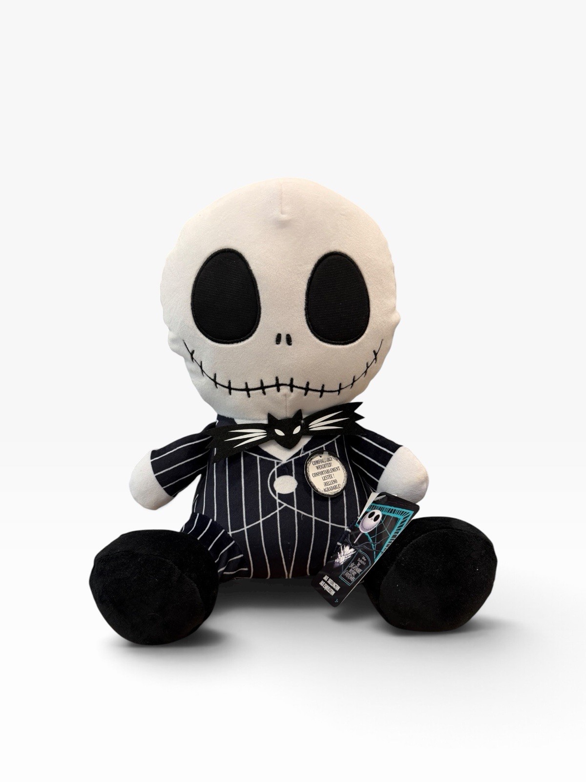 2026 Just Play Disney L'incubo prima di Natale 12"Jack Peluche Ponderato Nuovo con etichette
