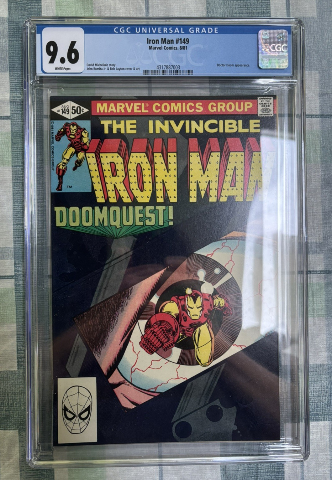Iron Man #149 (Marvel Comics agosto 1981) CGC 9,6 NM+ Dr. Doom