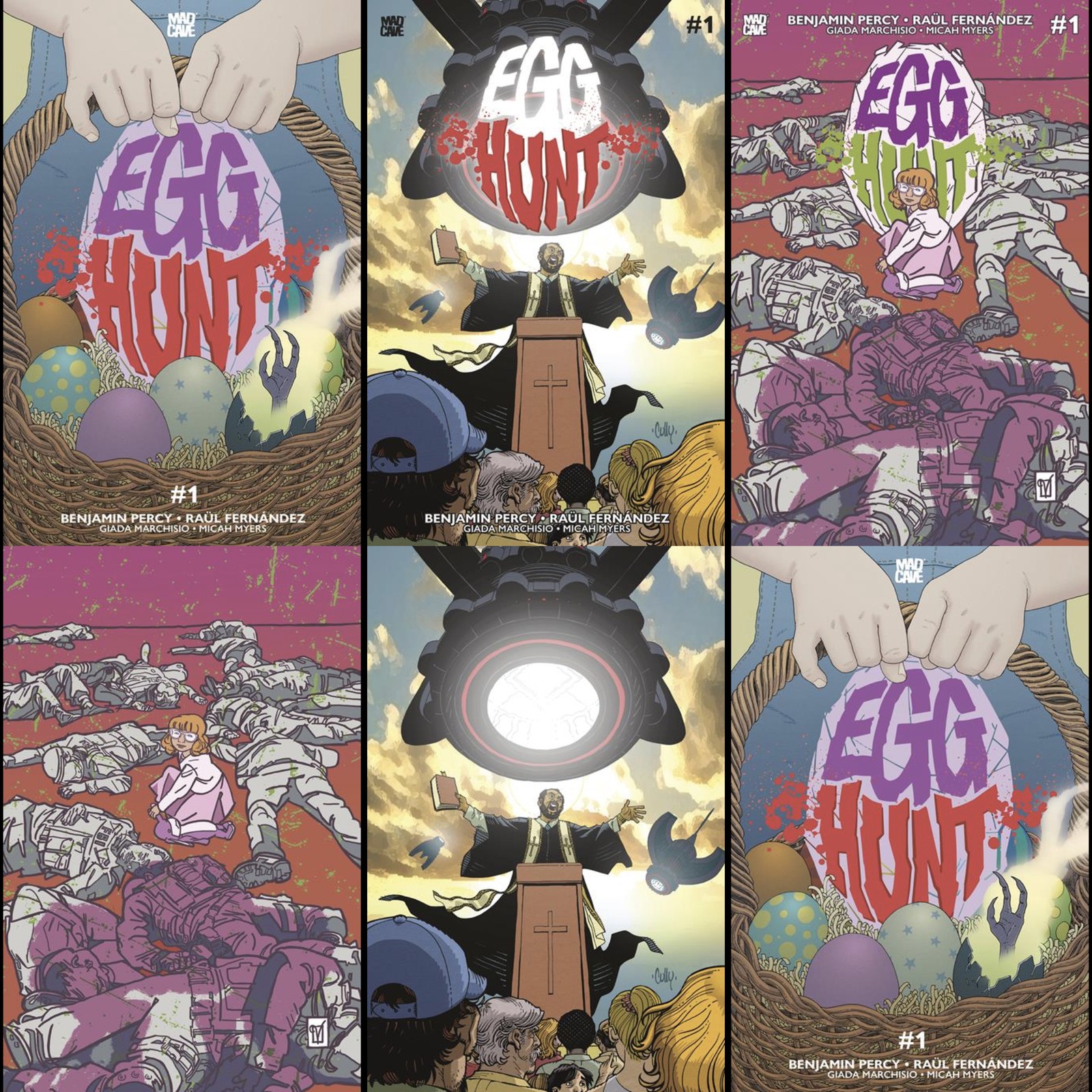 Egg Hunt #1 | Set 6 copertine A-F Glow in Dark | FOC 10/26 prevendita 11/18