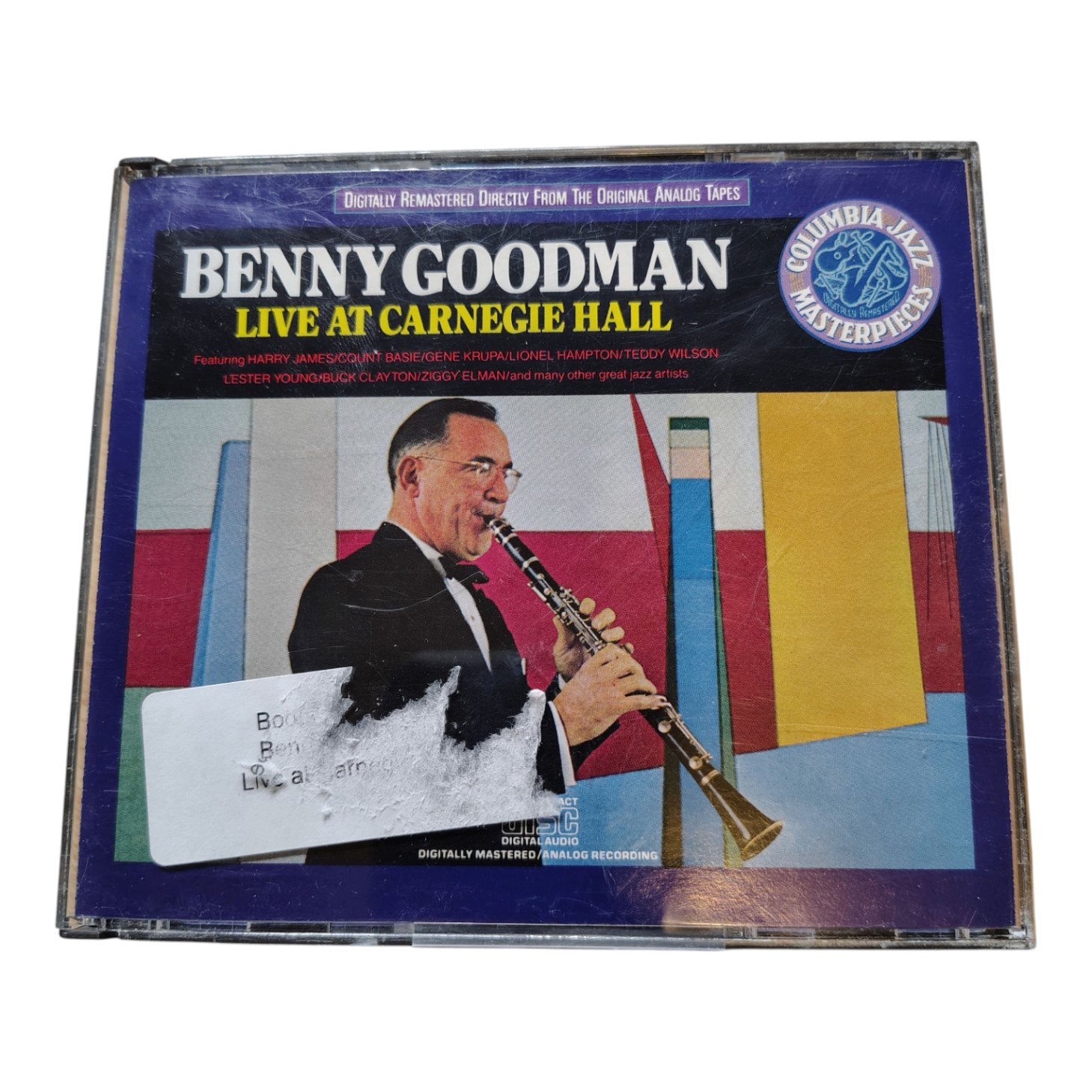 Benny Goodman - Live At Carnegie Hall CD 1992 Digitally Remastered Jazz Columbia