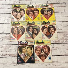 Lotto 8 riviste spagnole vintage Linda Fotonovela Messico anni 70 con poster