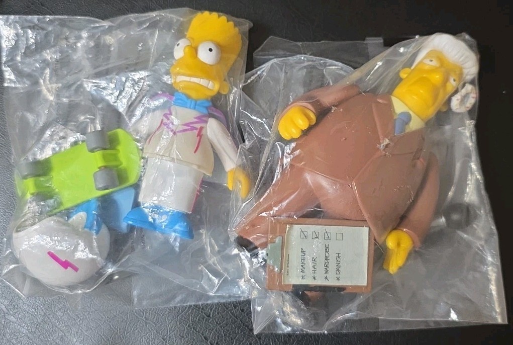 Playmates The Simpsons World of Springfield Kent Brockman/Daredevil BartComplete