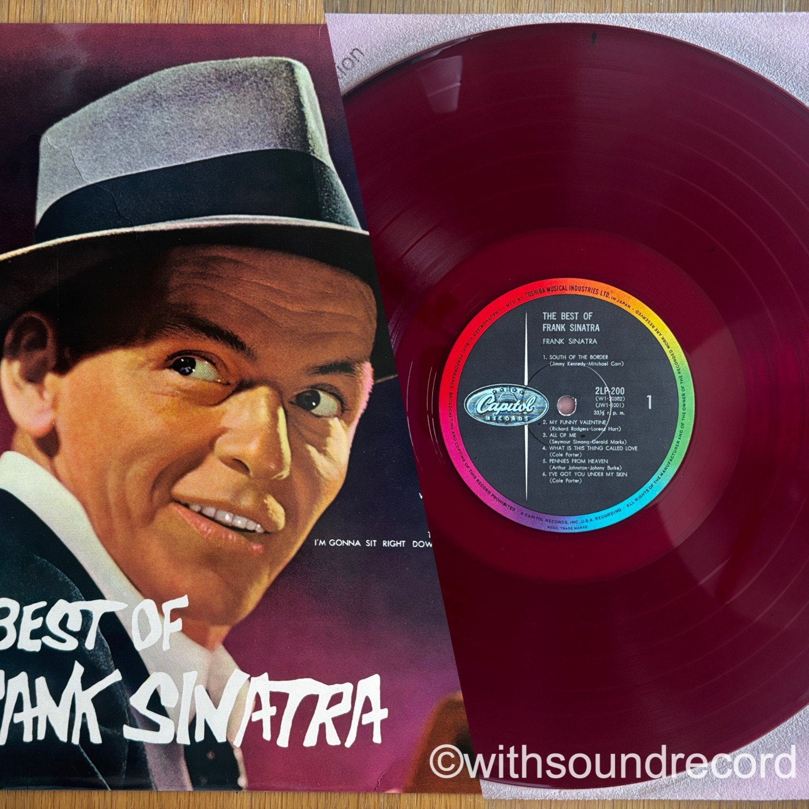 FRANK SINATRA The Best Of JAPAN RED LP ex-/ex- FLIPBACK 1960 CAPITOL 2LP 200