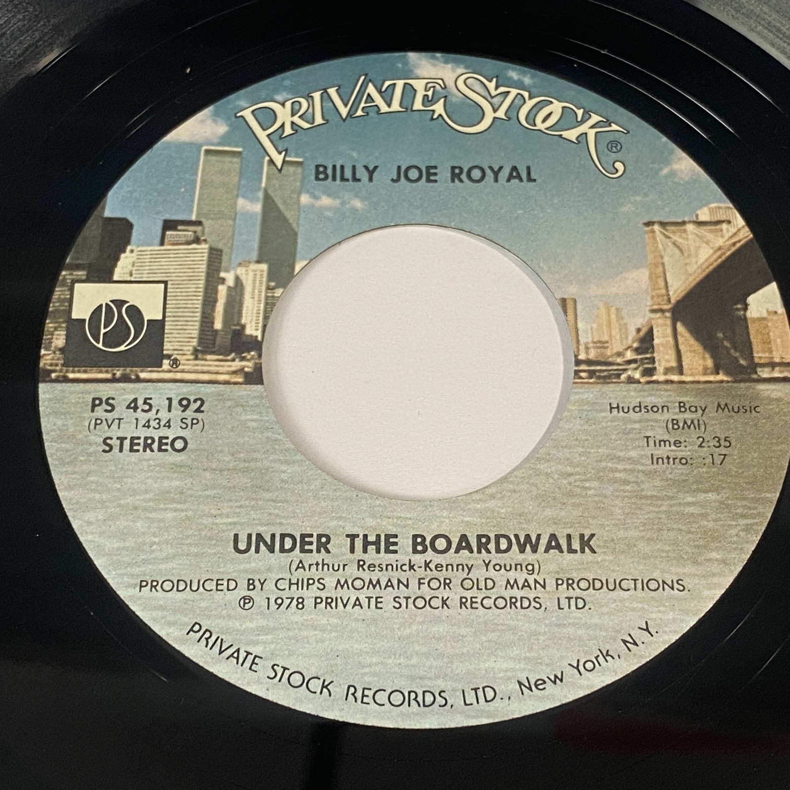 Billy Joe Royal: Under The Boardwalk / Precious 45 - Pop
