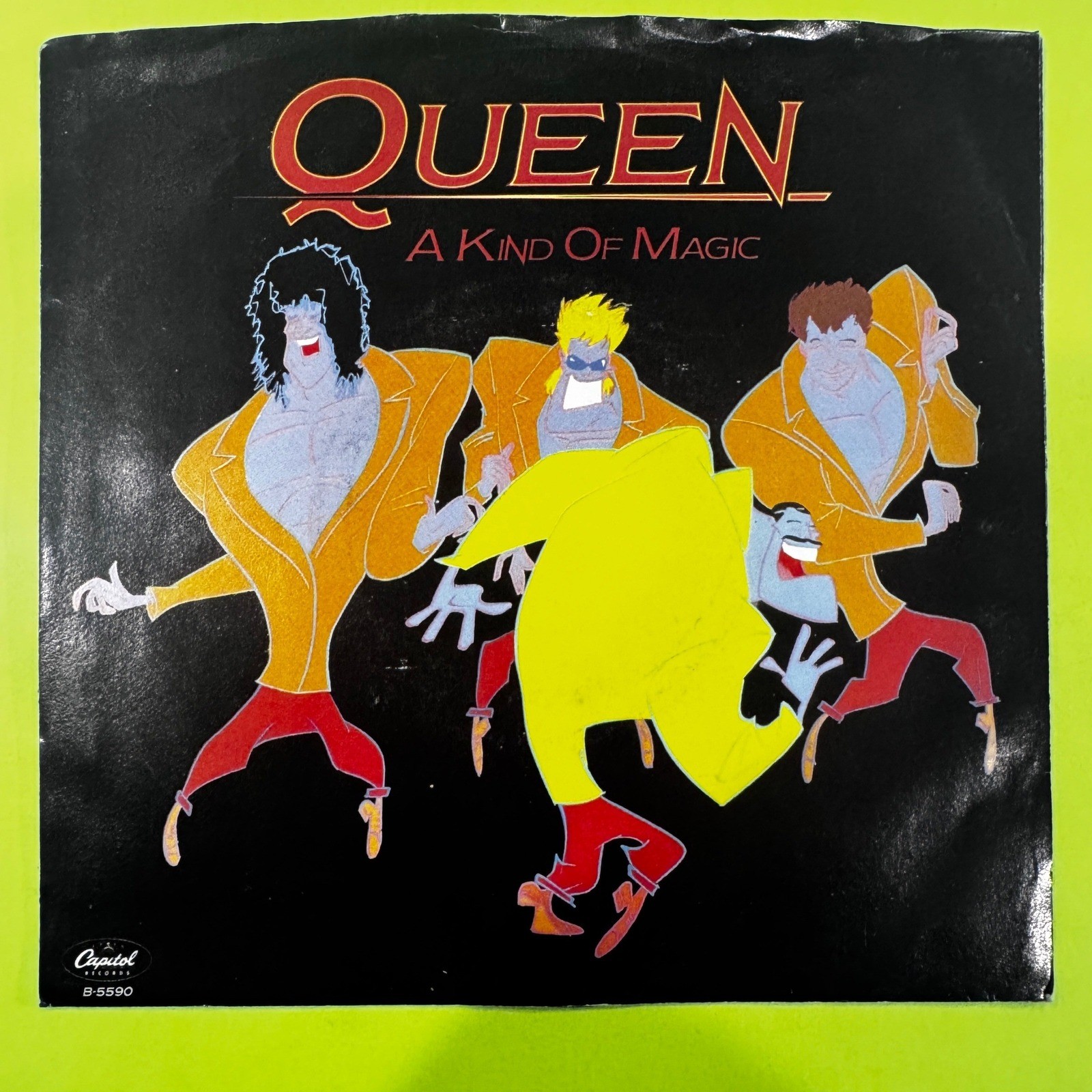 Queen A Kind Of Magic 1986 7" Vinyl Single Picture Sleeve B-5590 45 RPM Rock