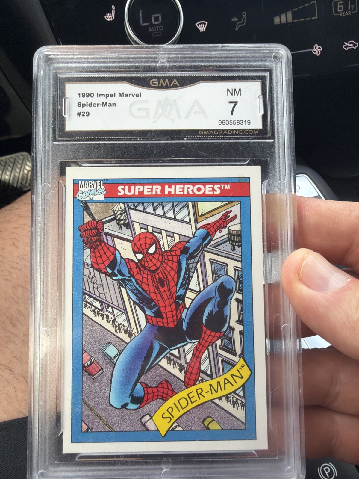 1990 Marvel Universe Series 1 #29 Spider-Man GMA 7 NM🔥📈Super Heroes