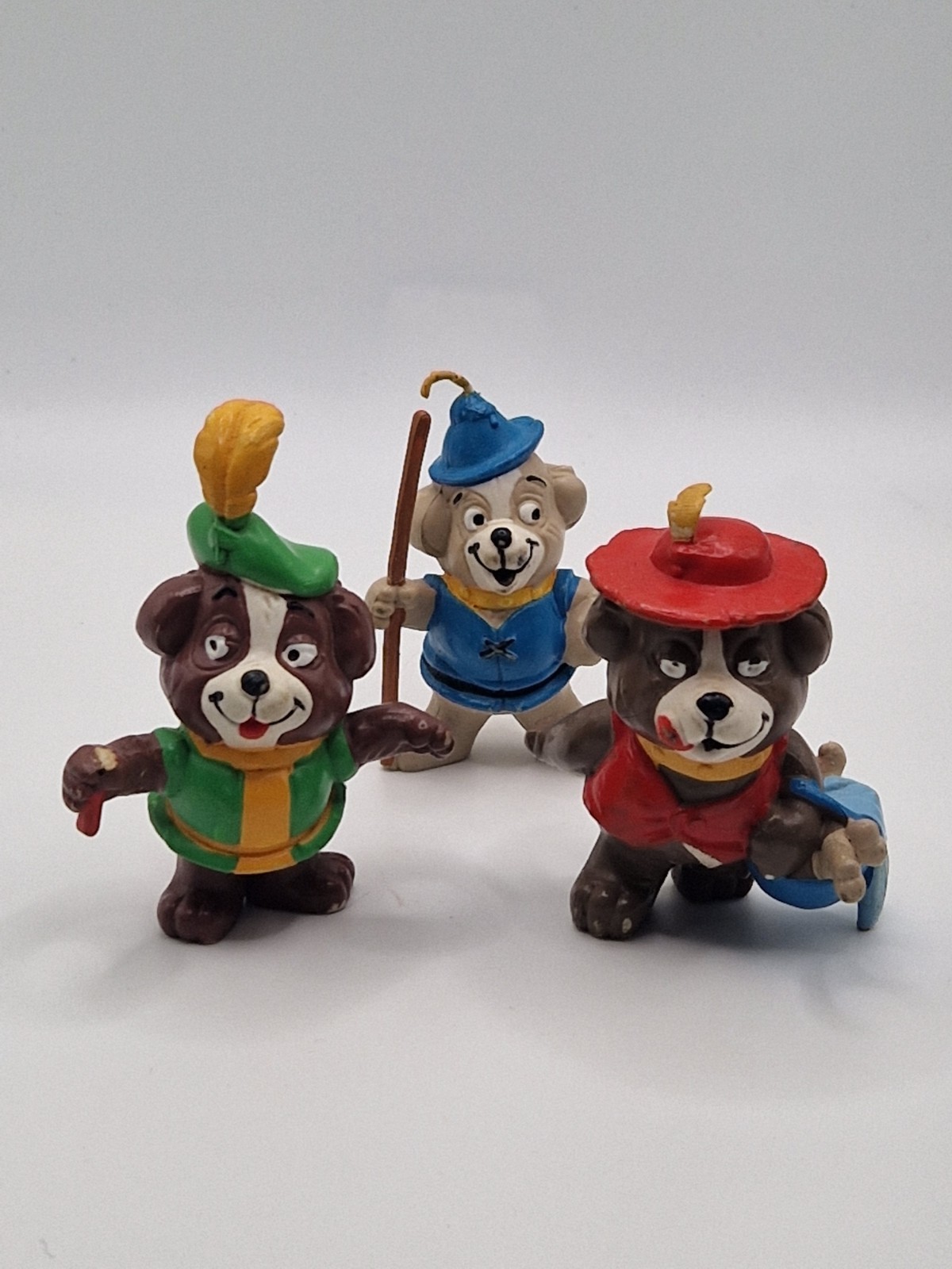 Pacchetto Figurine The Biskitts Pvc anni 80 Hannna Barbera RARO