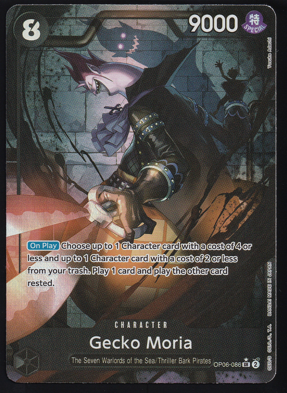 One Piece TCG OP06-086 Gecko Moria Alt Art Parallelo Inglese