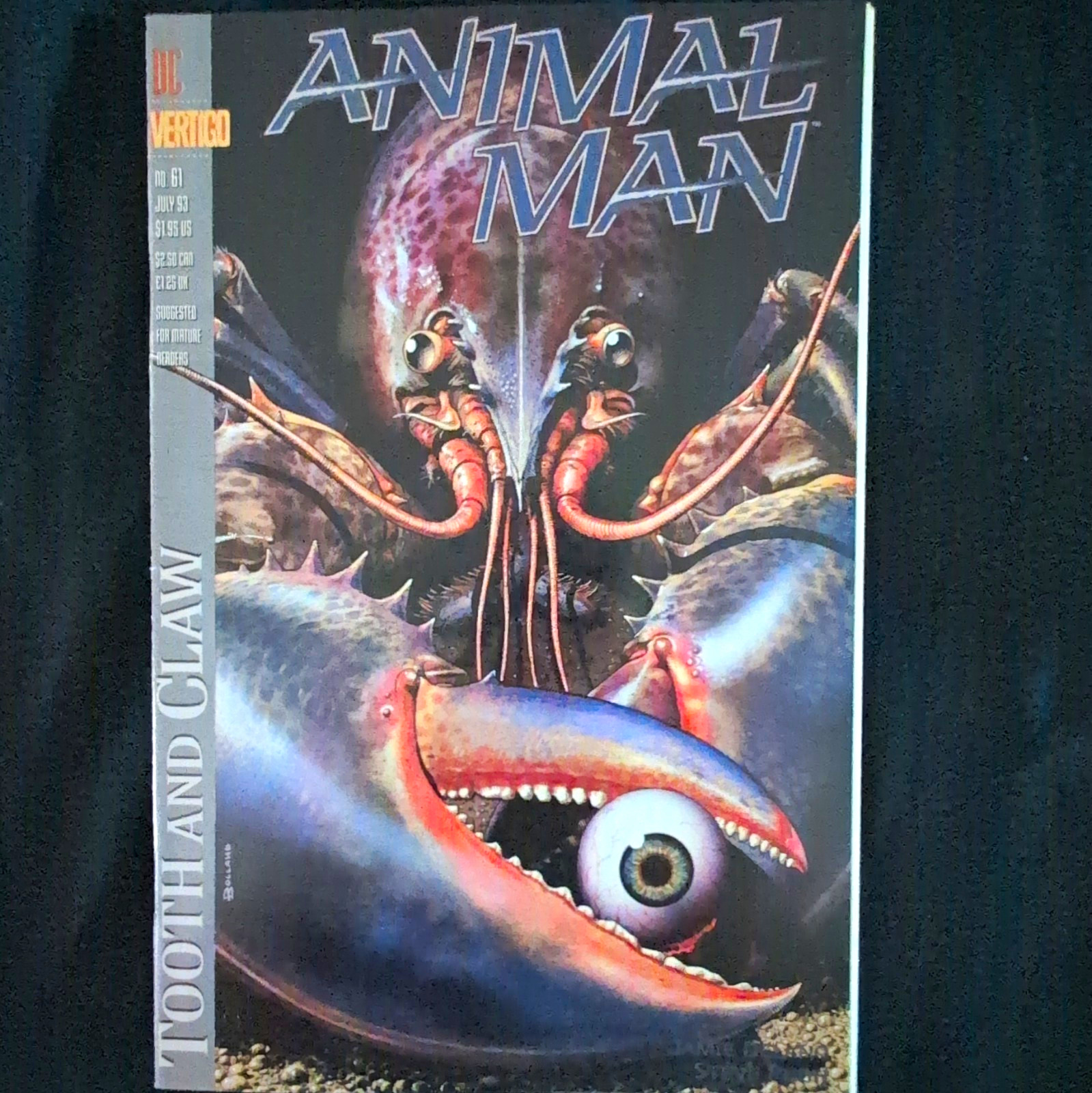 DC Vertigo Animal Man #61 1993 Dente e Artiglio Jamie Delano Steve Pugh