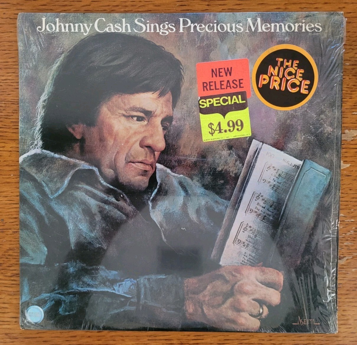 JOHNNY CASH Sings Precious Memories 1982 LP Vinyl Columbia 33087 VG++/VG++ 