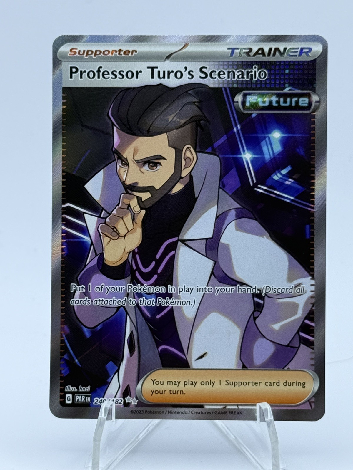 Scenario del Professor Turo 240/182 Paradox Rift UR Holo Full Art