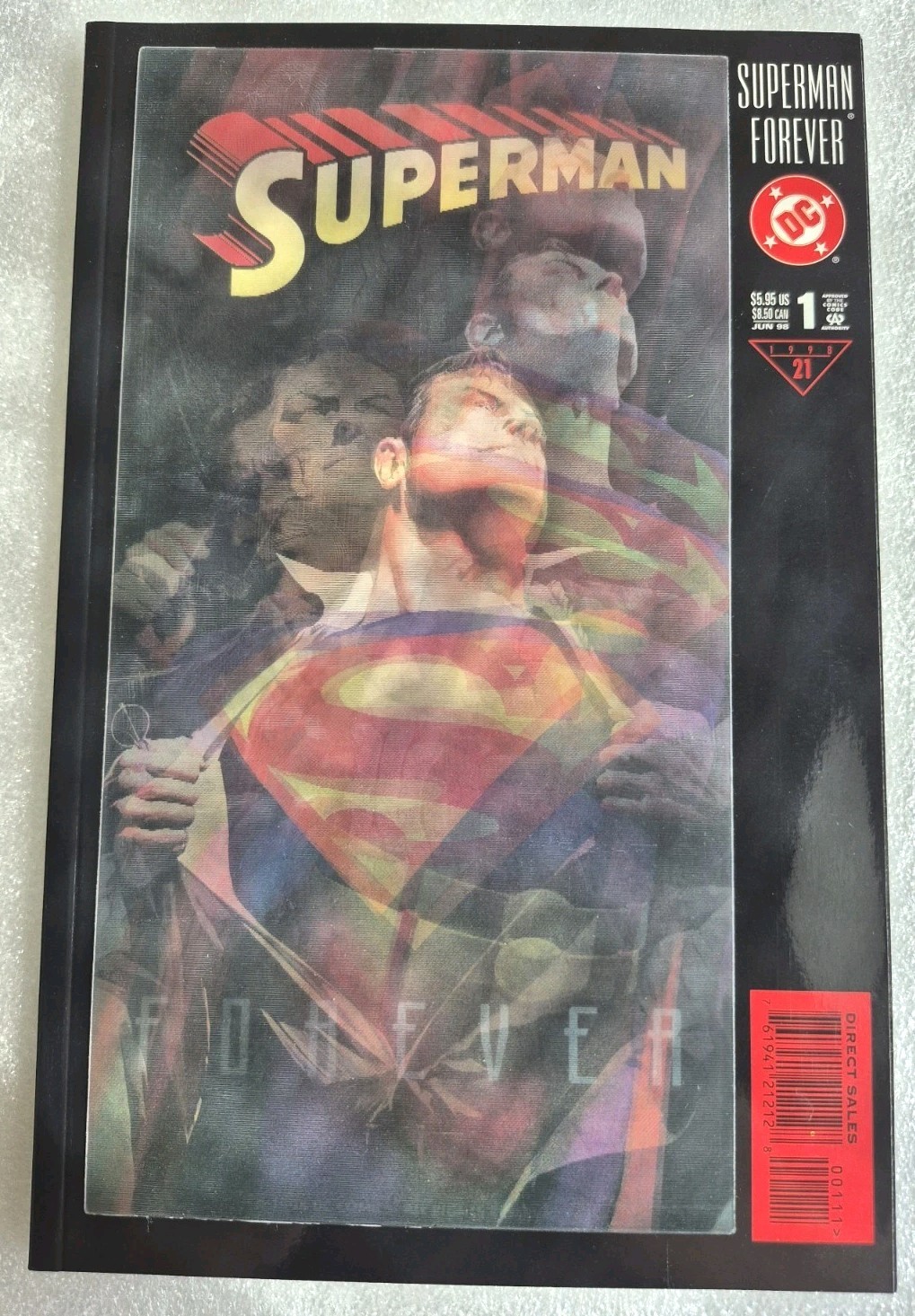 Superman Forever #1 Holographic Cover DC Comics June 1998 Issue