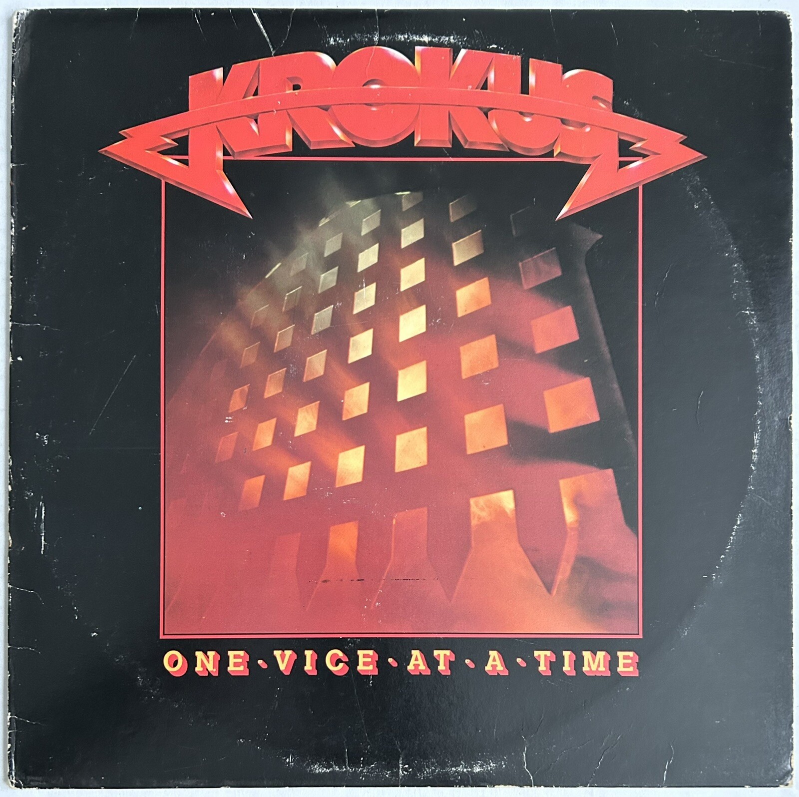 KROKUS - ONE VICE AT A TIME - 1982 Arista AL9591 - VINYL LP W/ INNER CLEANED