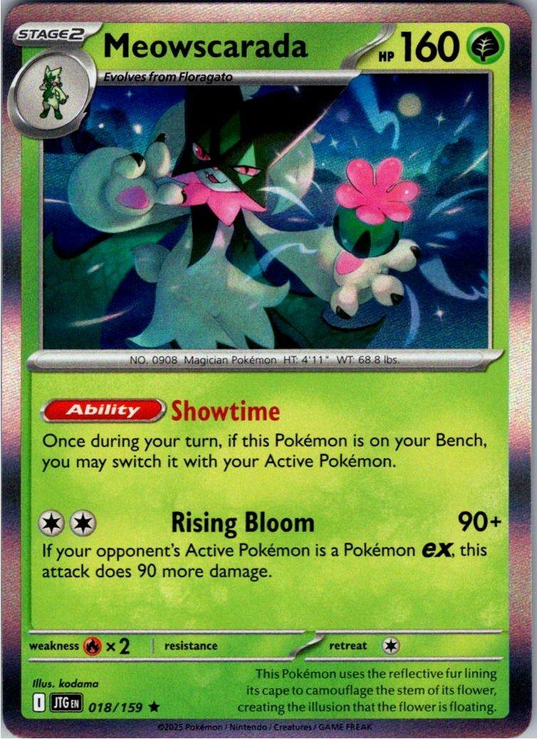 Meowscarada Holofoil 018/159 Journey Together NM