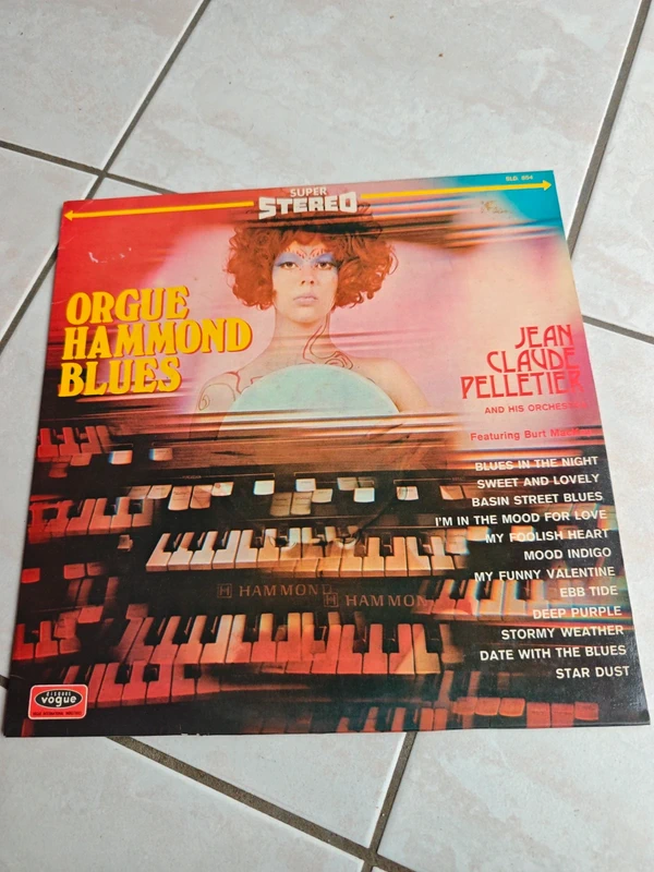 Disque Vinyle 33T - Jean-Claude Pelletier - Orgue Hammond Blues (1972)