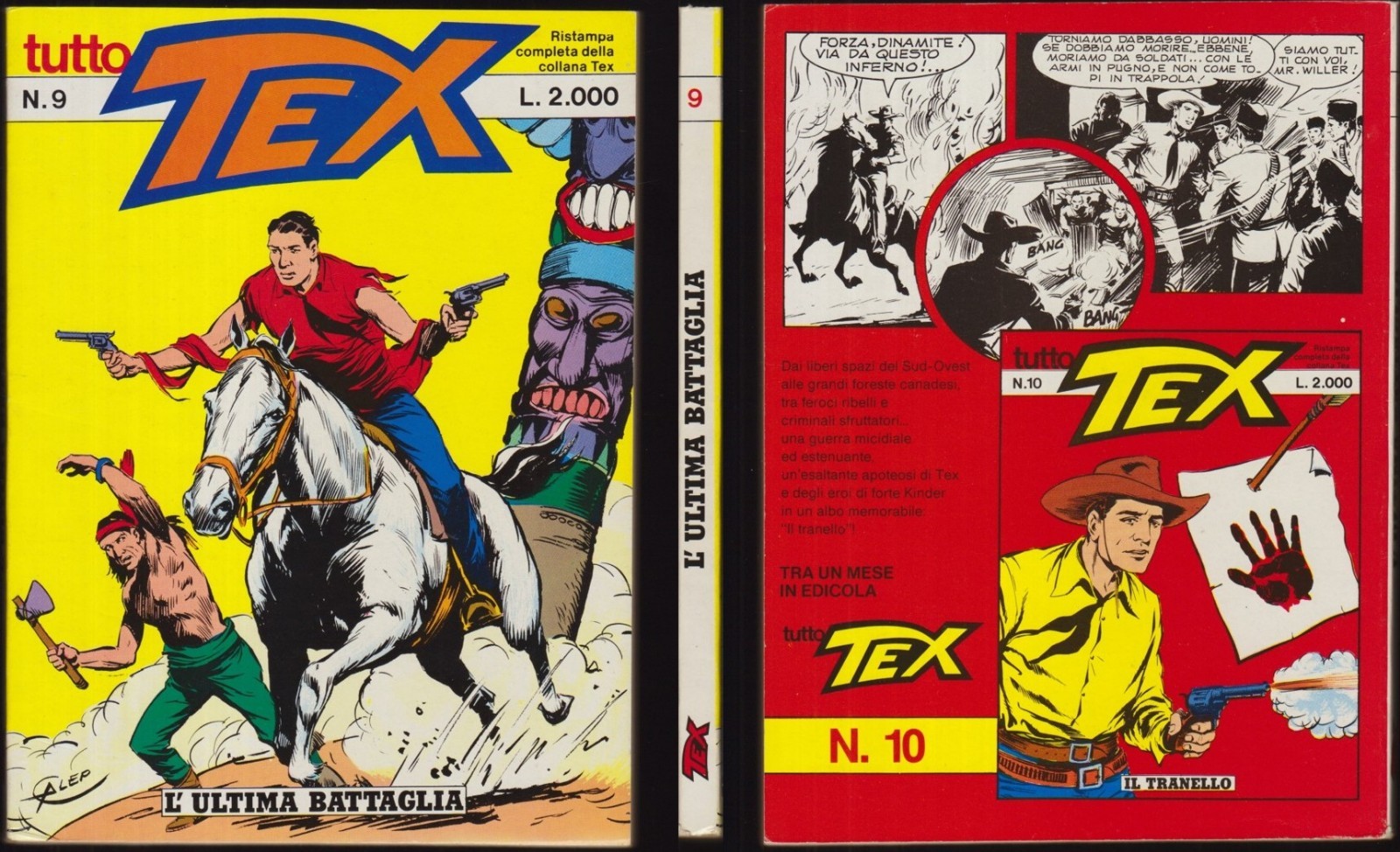 TUTTO TEX 9 L' ULTIMA BATTAGLIA - AGOSTO 8/1986 "OTTIMO"