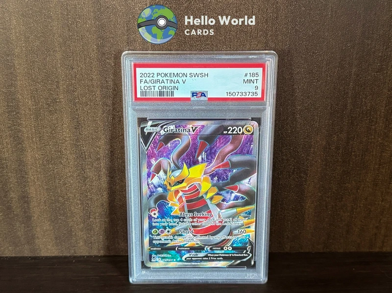 Giratina V Full Art 185/196 - PSA 9 - Lost Origin
