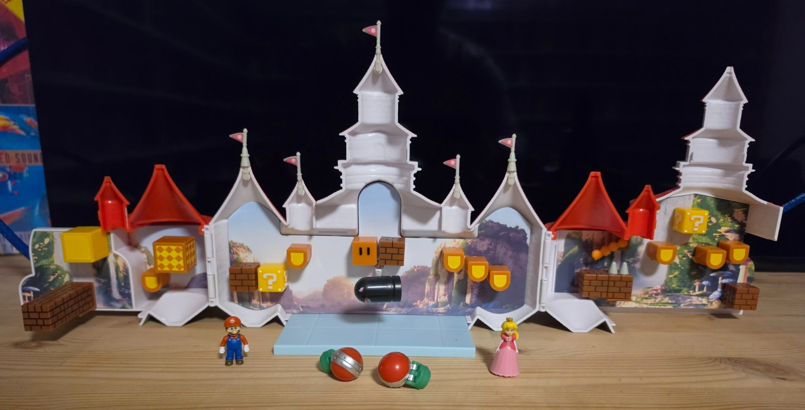 Nintendo Super Mario Bros. Movie Mushroom Kingdom Princess Castle con personaggi