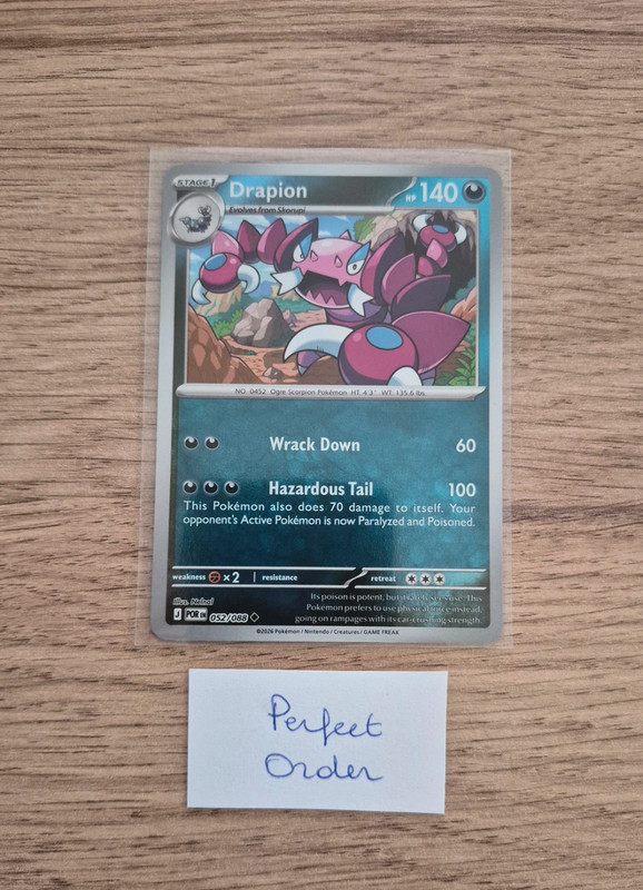 Perfect Order Drapion reverse 052/088