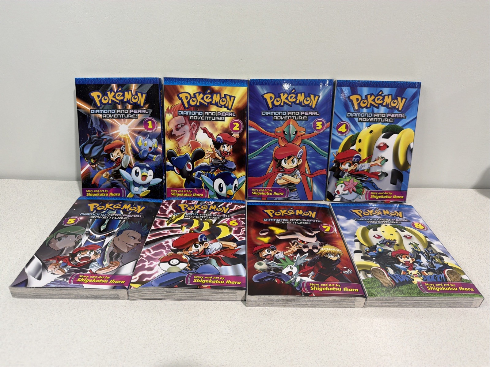 Pokemon Diamante Perla Avventura Manga Vol 1-8 Set Completo Shigekatsu Ihara VIZ