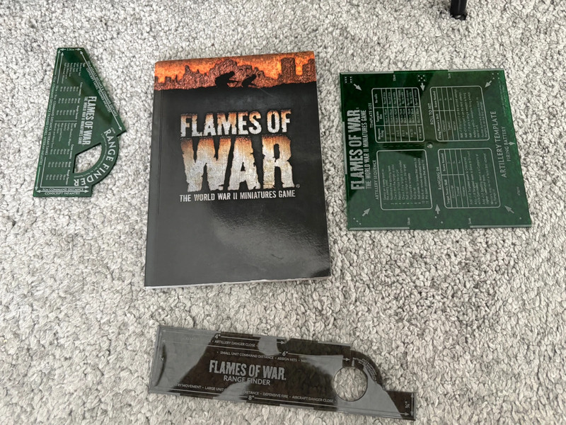 Flames of War Rulebook and Tokens