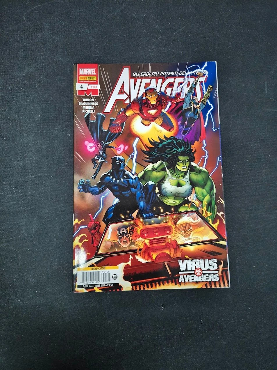Fumetto Marvel Avengers N. 4 (108) Panini Comics Febbraio 2019