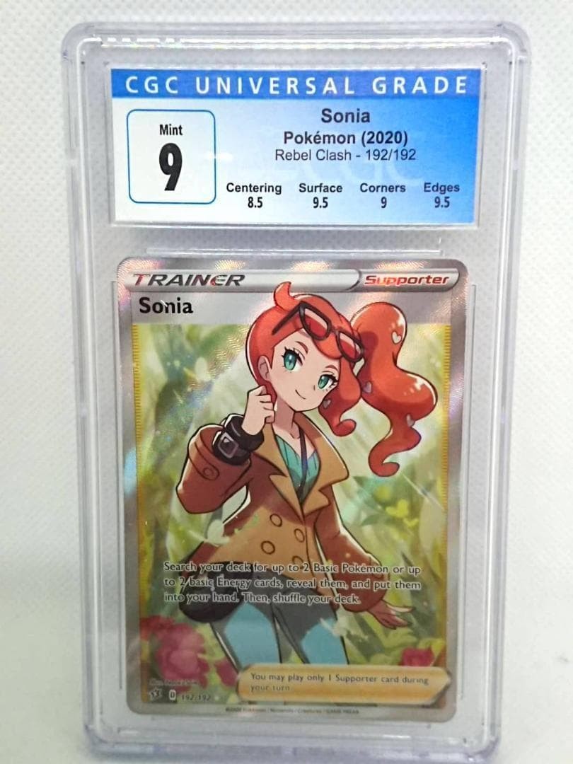 Carta Pokemon Sonia 192/192 CGC 9