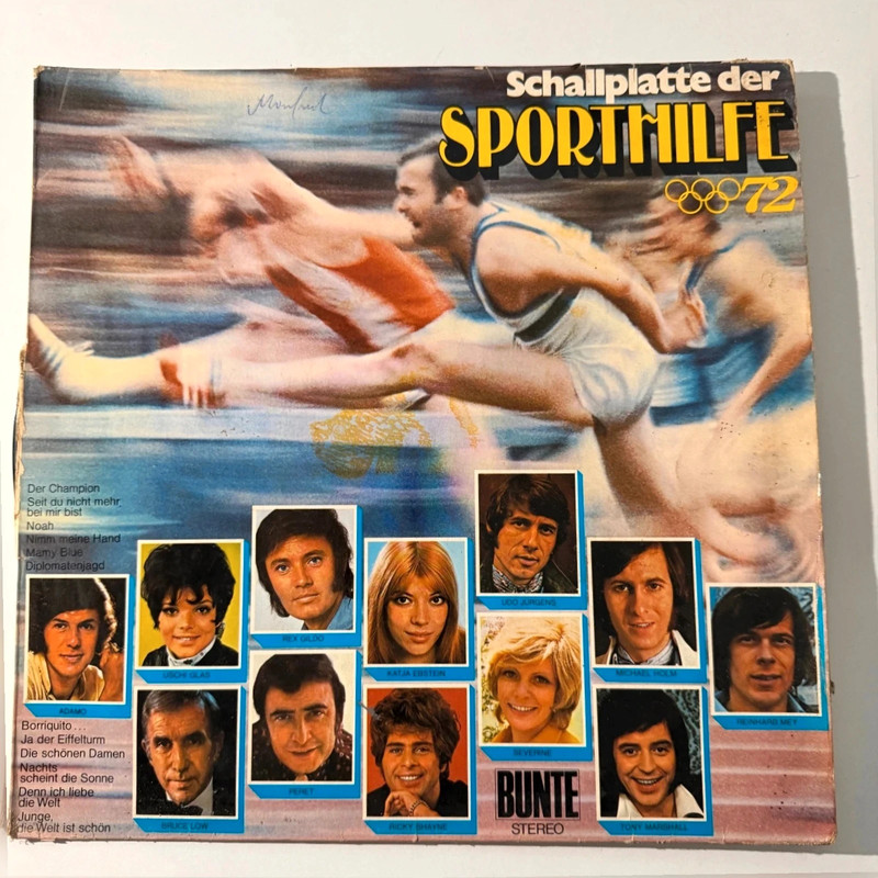 Vintage Schallplatte Sporthilfe 72 retro Olympia Vinyl