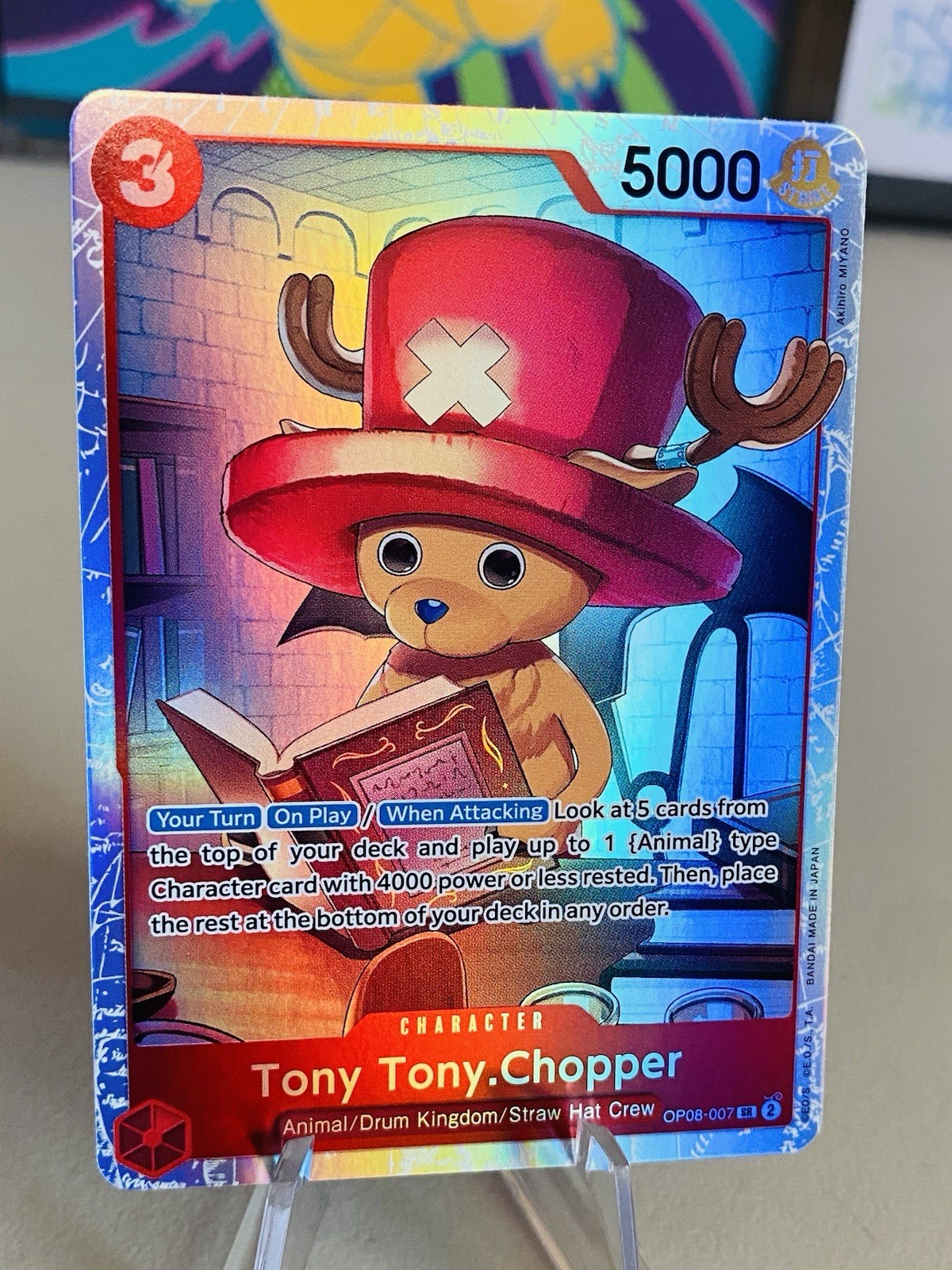 Tony Tony.Chopper (007) OP08-007 Due Leggende Foil quasi nuovo