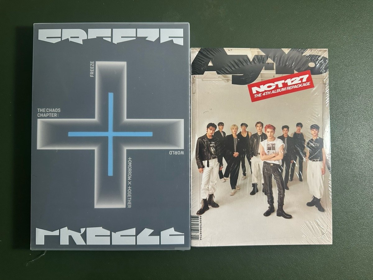 NCT 127 - 4th Album Repackage [AY-YO]  & TxT The Chaos Chapter Freeze CDs K-Pop