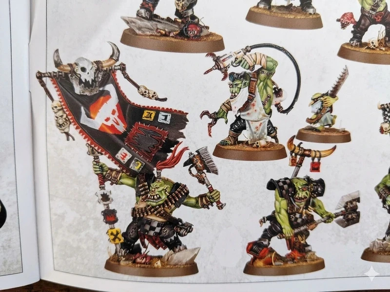 warhammer 40k, orks, armageddon, painboy, bigboss, big boss, bannernob, banner nob