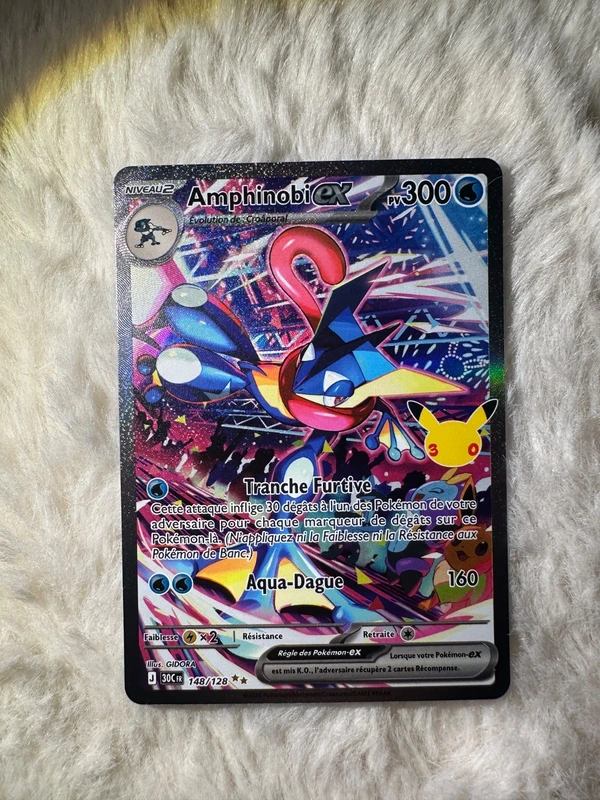 Carte Pokémon Amphinobi ex (148/128) - Édition Spéciale 30ᵉ Anniversaire