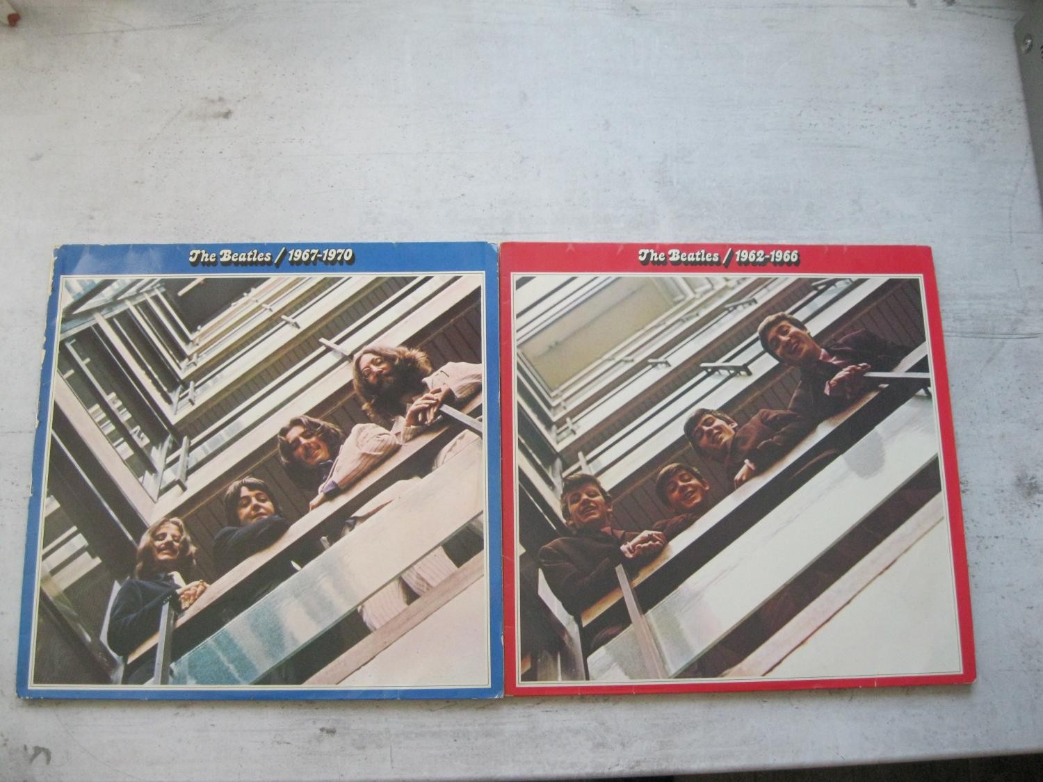 LP 4 LP's the Beatles 1962-1966 + 1967-1970 rotes + blaues Album