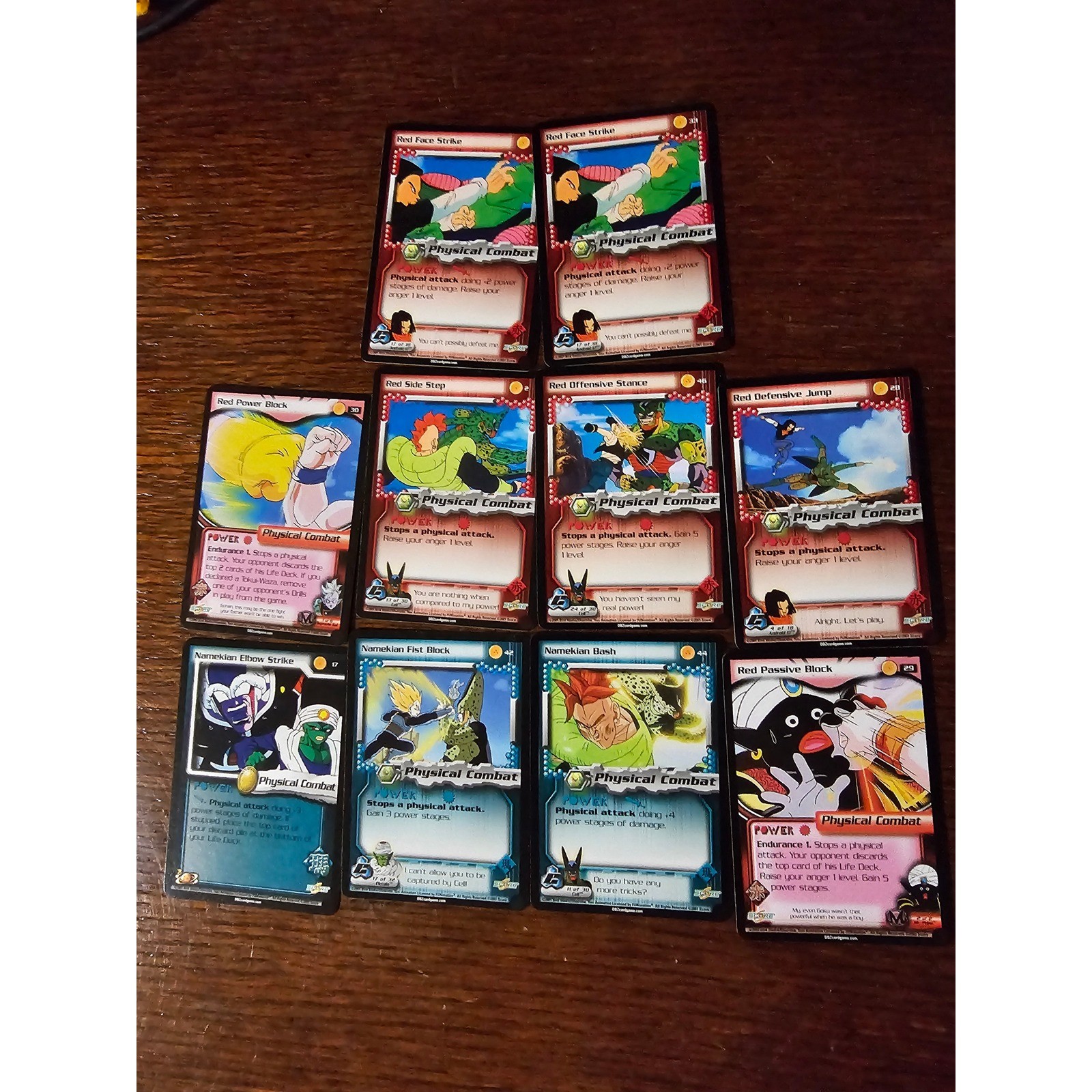 Dragon Ball Z DBZ Score TCG Card Lot Collection Physical Combat Rare