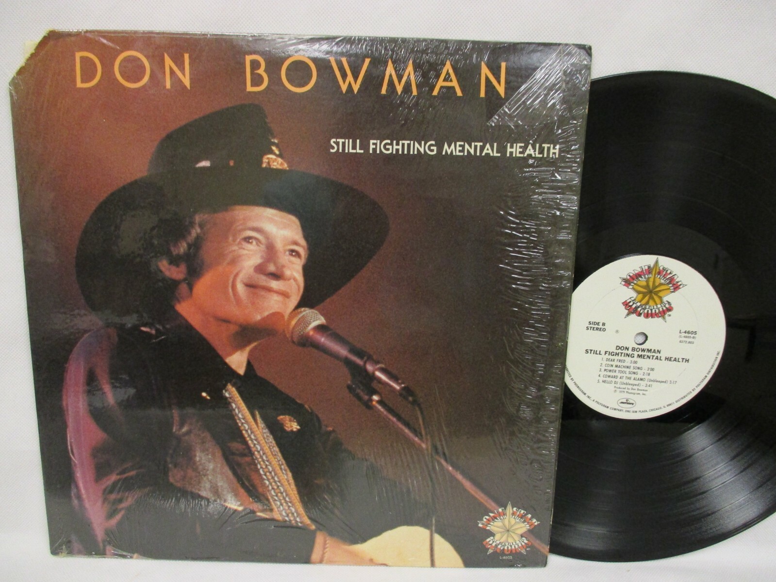 Don Bowman Still Fighting Mental Health 1979 Record Country Lone Star L 4605