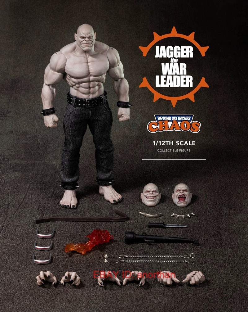 CHAOS Jagger il leader della guerra action figure scala 1/12 giocattoli in magazzino