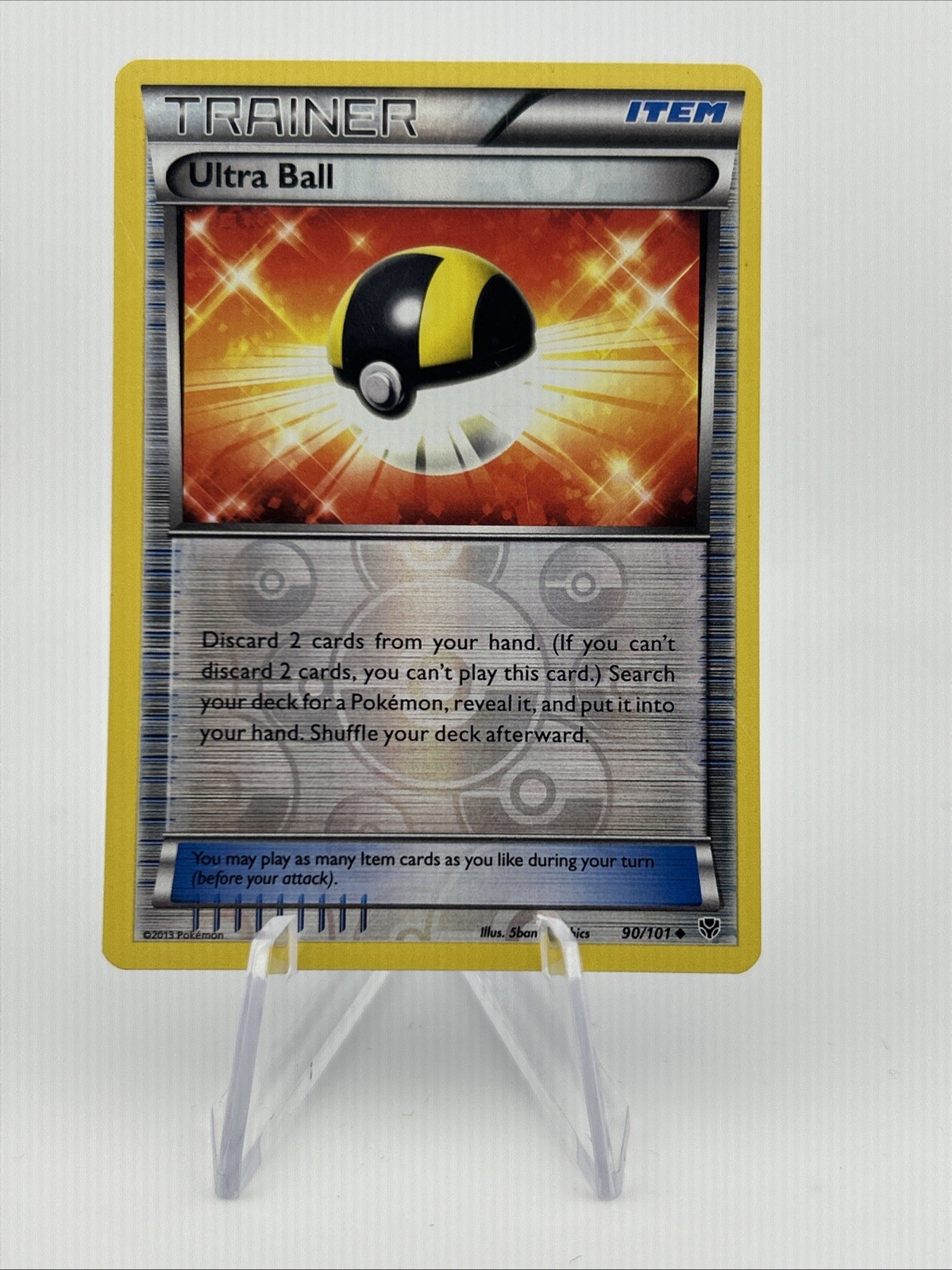 Ultra Ball 90/101 Reverse Holo Uncommon BW Plasma Blast Pokemon Card