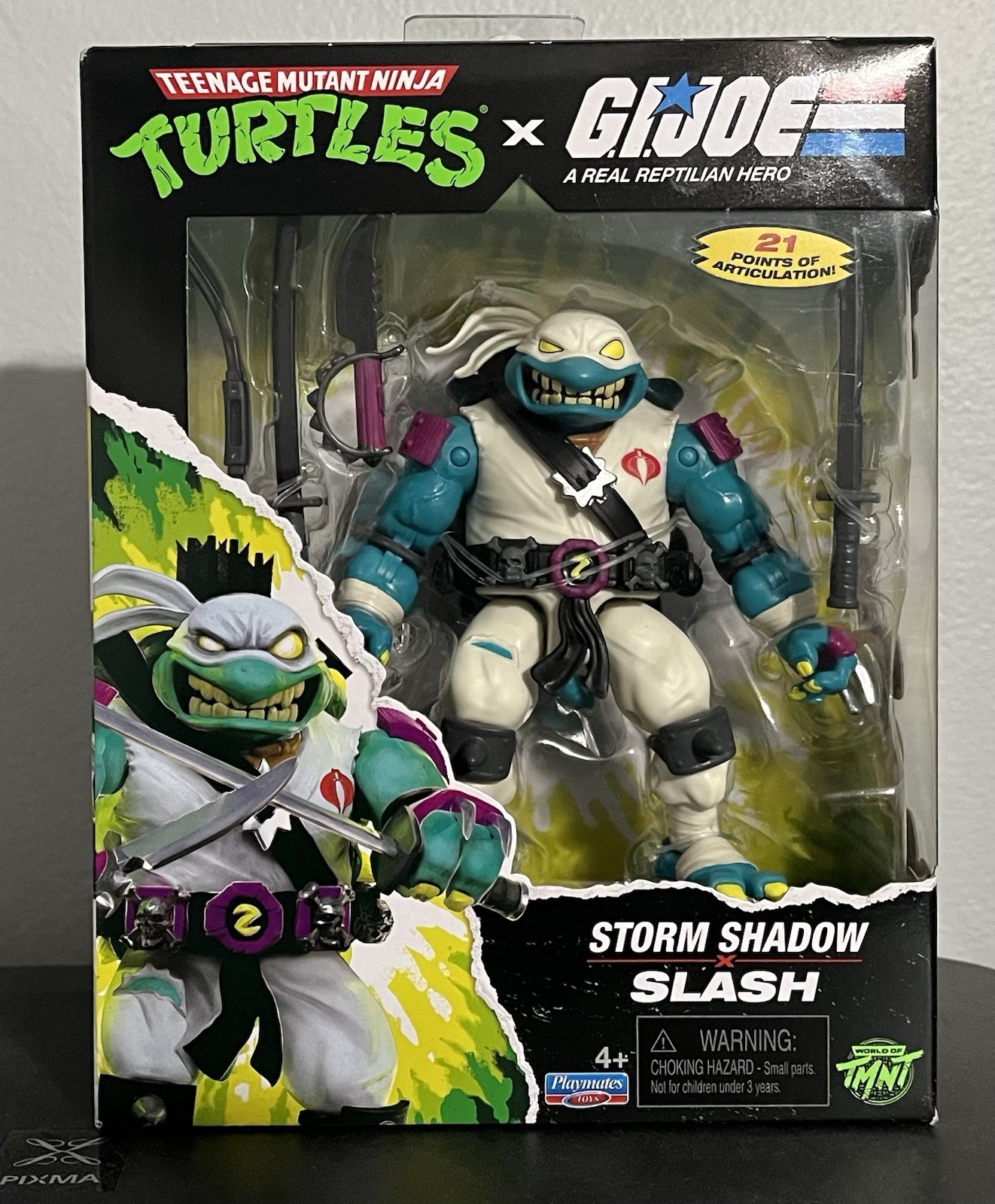 NUOVO 2026 TMNT x GI Joe STORM SHADOW x SLASH Playmates giocattoli IN MANO